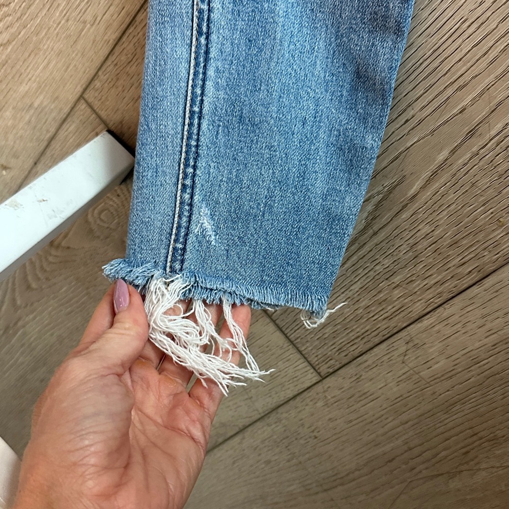 Reformation Light Blue Distressed Skinny Jeans - Picture 6 of 7